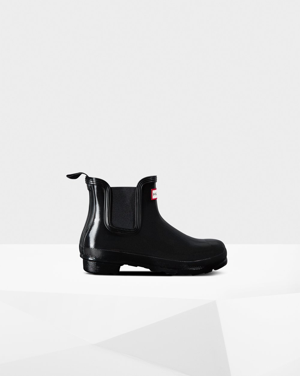 Women Hunter Original Gloss | Chelsea Boots Black | NZ-32870-TFOV